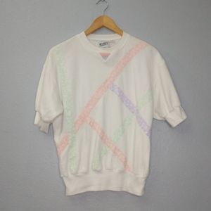 Vintage Koret Francisca Colorful Jumper Top Retro